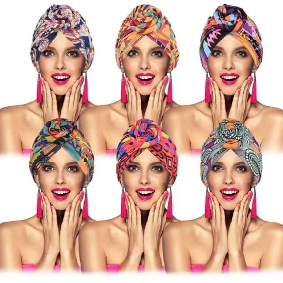 Accessories | Printed 6 Pieces African Head Wraps For Women 